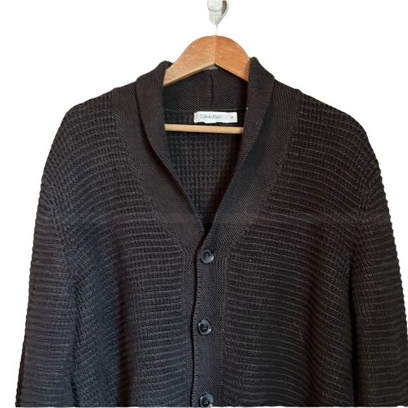 Calvin Klein dark brown cocoon cardigan - Picture 2 of 11